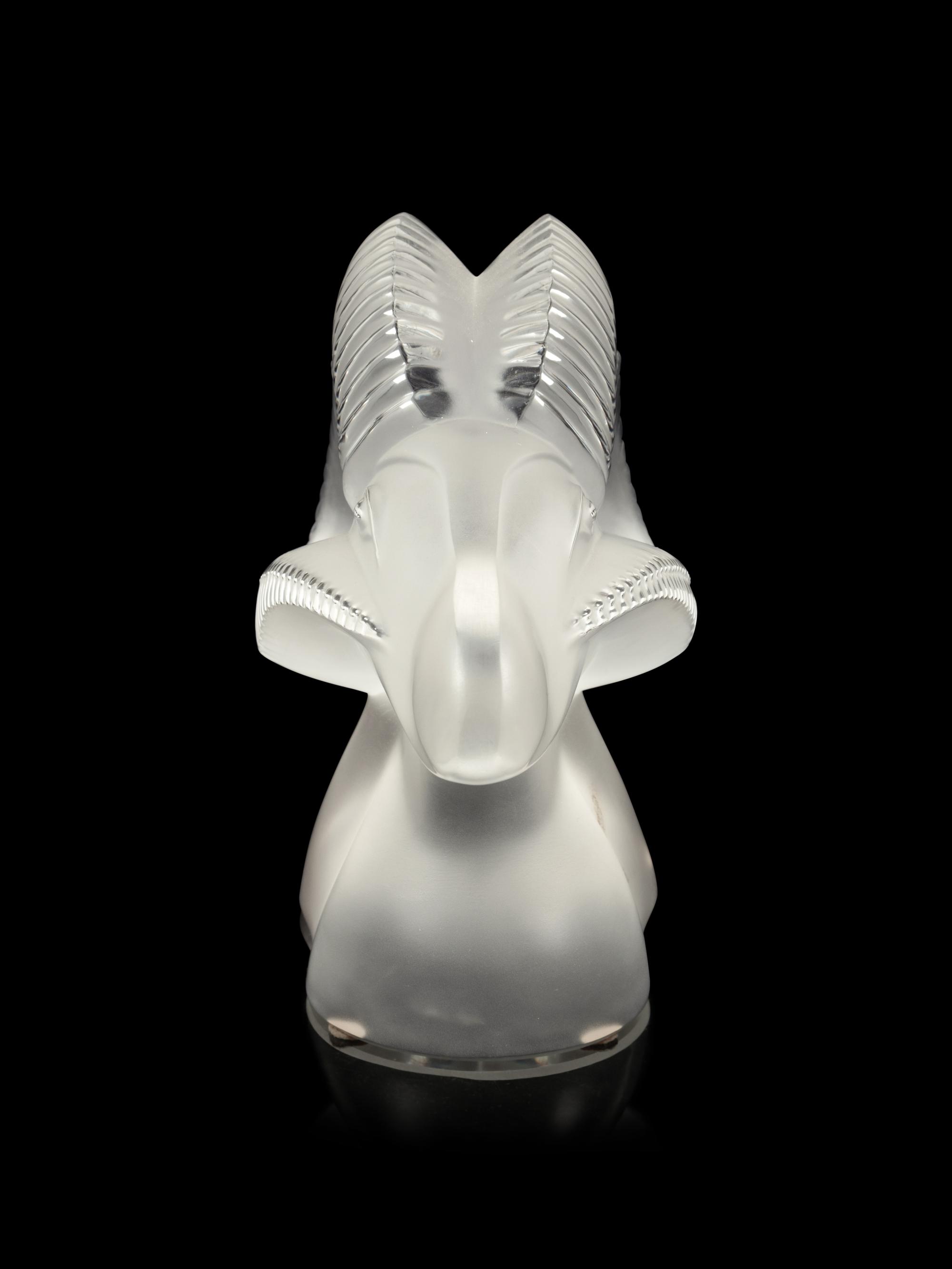 A Lalique Bélier Sculpture