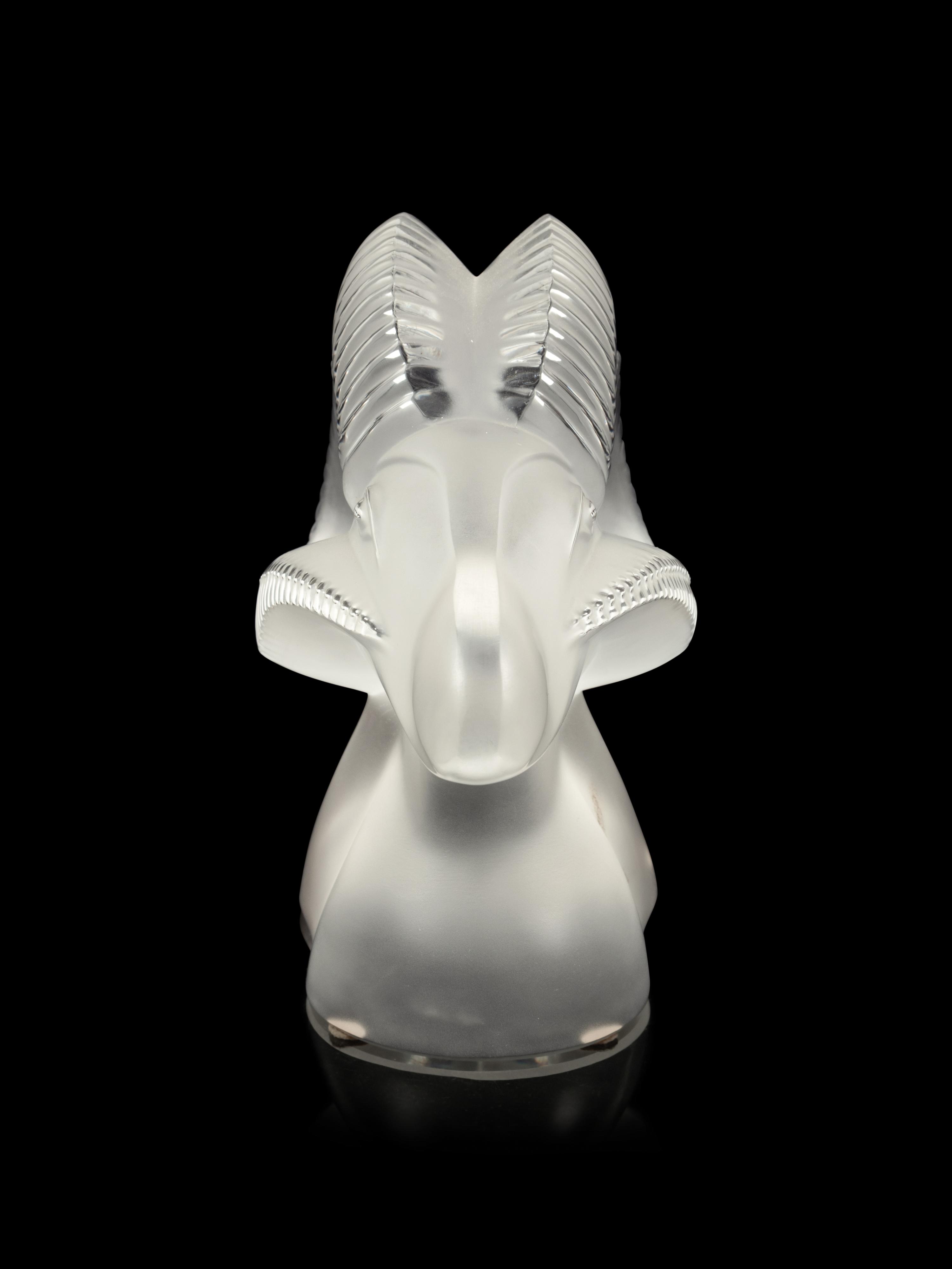 A Lalique Bélier Sculpture