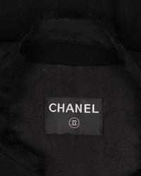 Chanel Wool Jacket with Ruched Chiffon, 1990-2000s