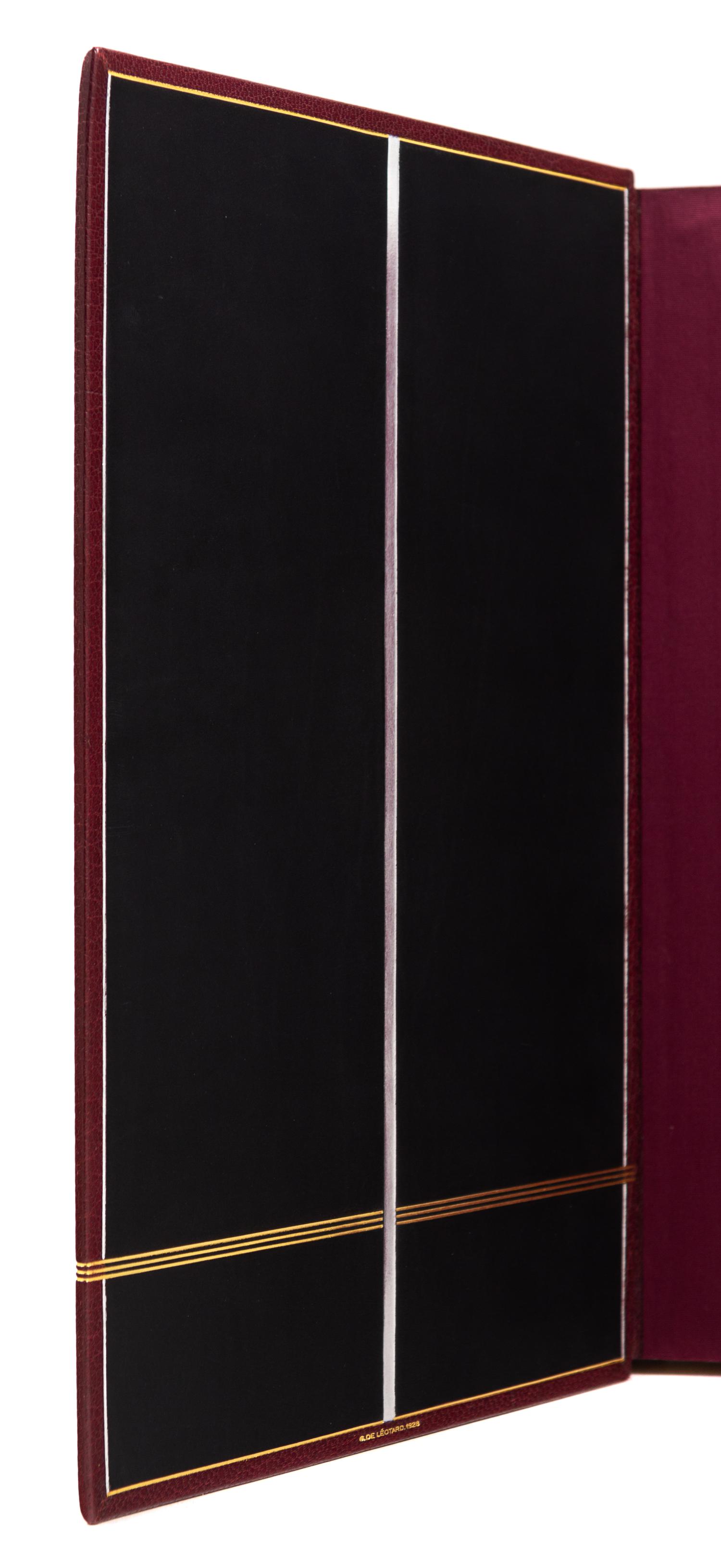 [BINDINGS]. [LÉOTARD, GENEVIÈVE - BINDER]. A group of 2 works in fine Art Deco bindings by Léotard.