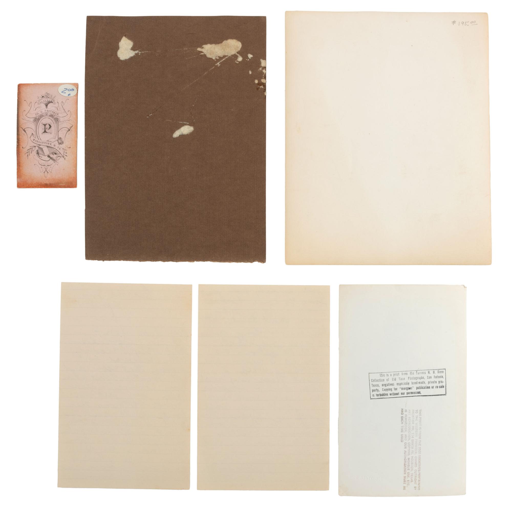 Western Outlaws [JAMES, Jesse (1847-1882)]. Collection of photographs of family members of Frank and Jesse James, incl. display featuring cabinet card photographs of their mother Zerelda James.