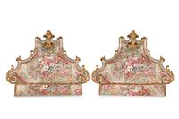 A Pair of Italian Neoclassical Headboards
