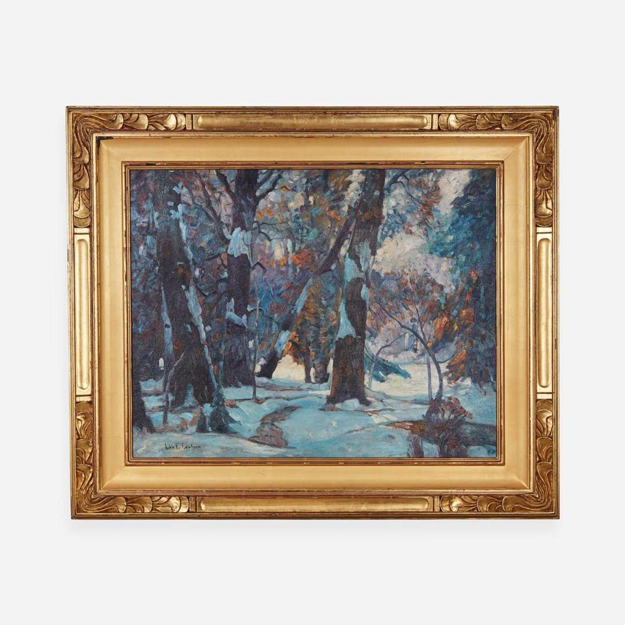 John Fabian Carlson (American/Swedish, 1875–1947) Winter's Glow