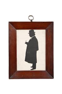 An Assemblage of Framed Paper Silhouettes Featuring 3 Beatrix Sherman Works