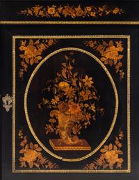A Napoleon III Style Gilt Bronze Mounted Marquetry Cabinet