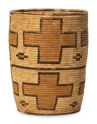 Tohono O'odham Polychrome Basket