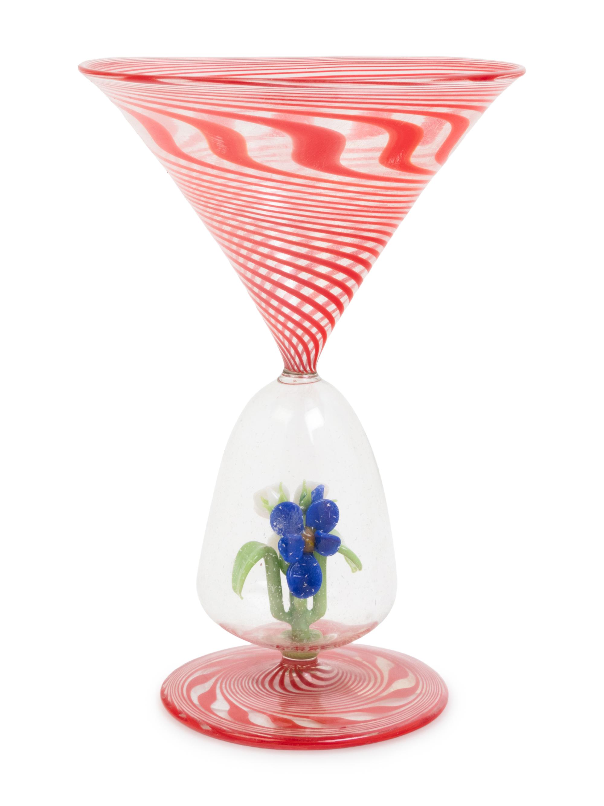 A Set of Eleven Murano Glass Cocktail Stems