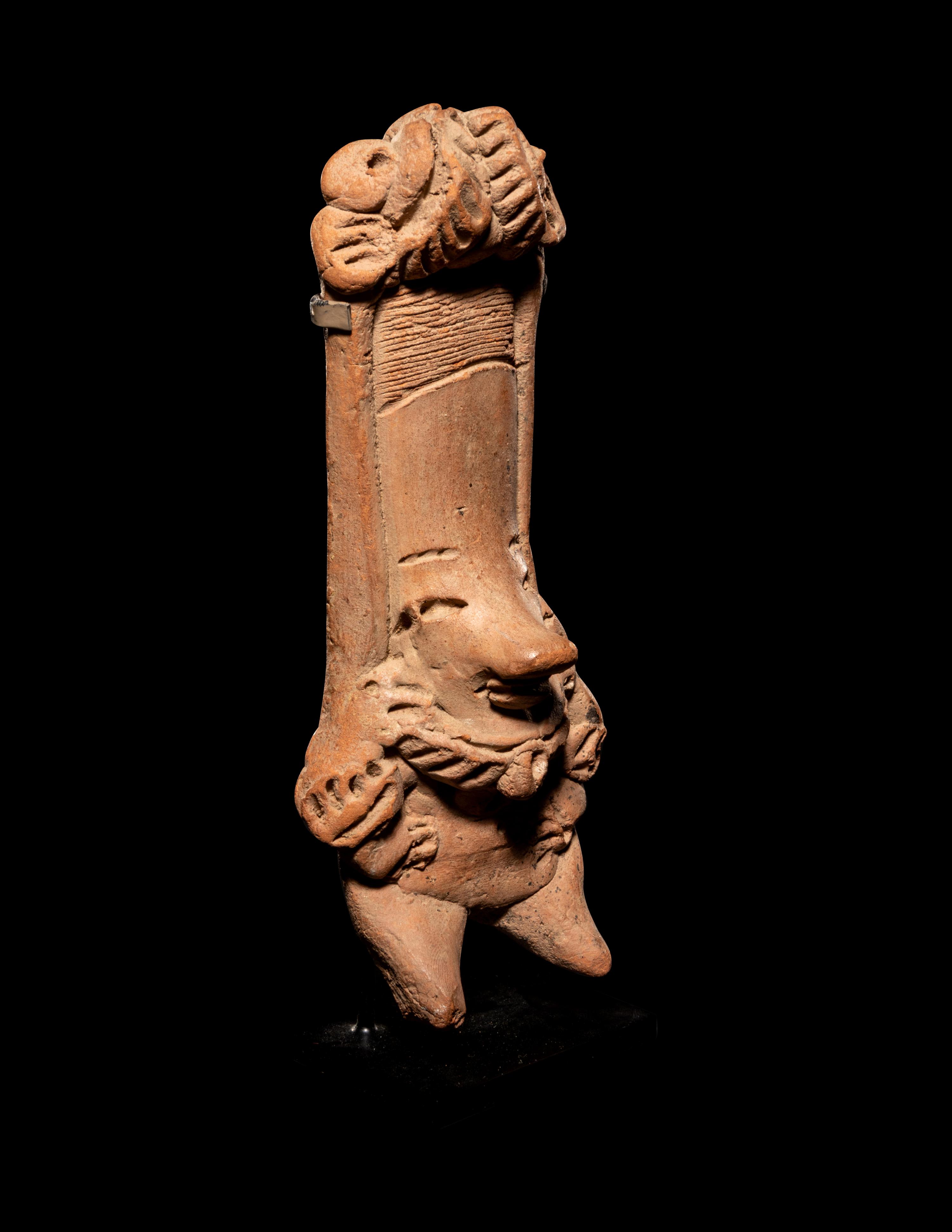 Two San Jeronimo Pottery Figures, a Colima Figure and a Nayarit Figure