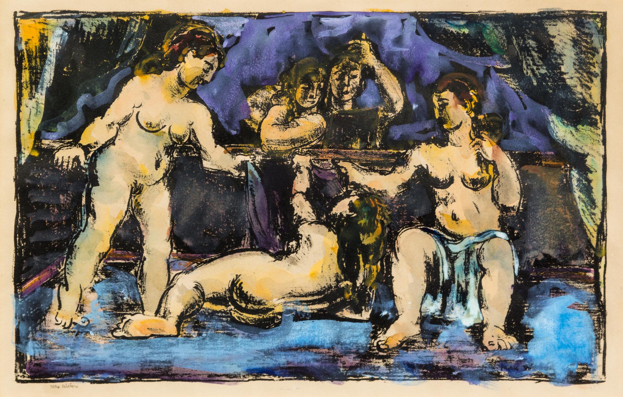 Max Weber, (American, 1881-1961), Five Figures