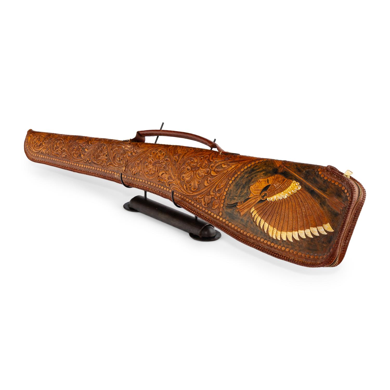 A Tooled Rifle Scabbard