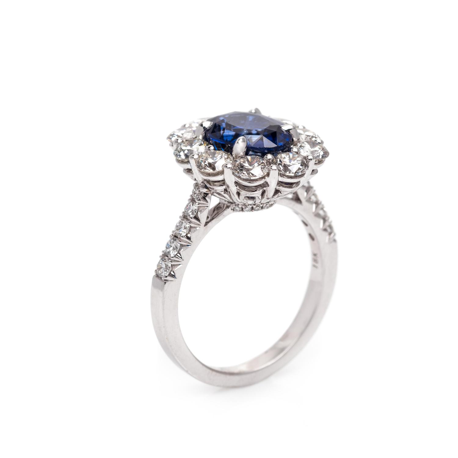 Sapphire and Diamond Ring