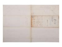 [AFRICAN AMERICANA] -- [CIVIL WAR]. A Union pay voucher signed by Brigadier General O.M. Mitchel, with a listing of African American servants "Valentine" and "Simon." 6 January 1862.