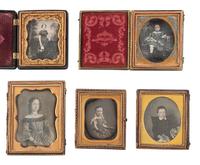 [EARLY PHOTOGRAPHY] 31 daguerreotypes of children of varying ages, incl. portraits ANSON and GURNEY.