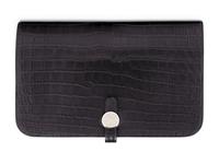 Hermès Crocodile Dogon Duo Wallet, 2010s