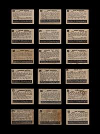 A Collection of Detroit Red Wings 1952 Parkhurst Hockey Cards (18)