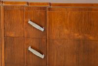 A Belgian Art Deco Rosewood Chest of Drawers