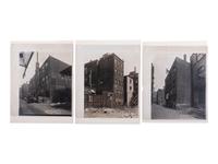 [CHICAGO]. A large group of press photographs, stereoviews, snapshots, and a bird's-eye view engraving.