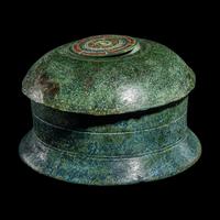 A Roman Bronze Lidded Pyxis