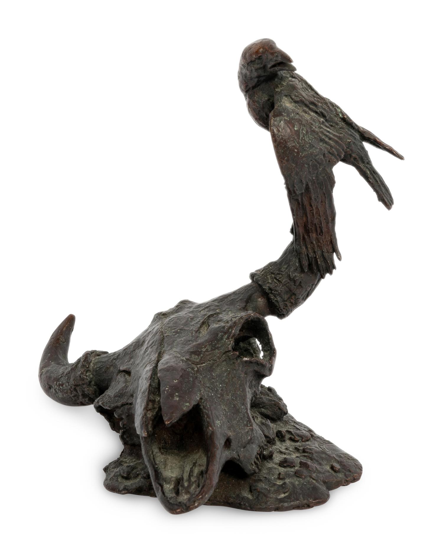 Crow on a Buffalo Skull , number 65