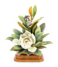 A Royal Worcester Dorothy Doughty Magnolia Warbler Group