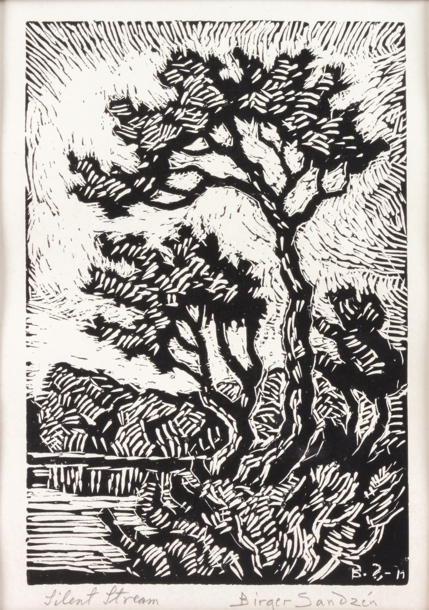 Birger Sandzen 5 1/2 x 4 inches — (Swedish, 1871-1954)