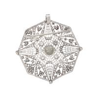 EDWARDIAN, PLATINUM AND DIAMOND BROOCH/PENDANT