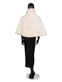Hermès Pearl Mink Fur Hooded Poncho, Fall 2006