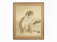 Konoshima Okoku (Japanese, 1877-1938) Seated Tiger 木島桜谷（1877-1938）虎