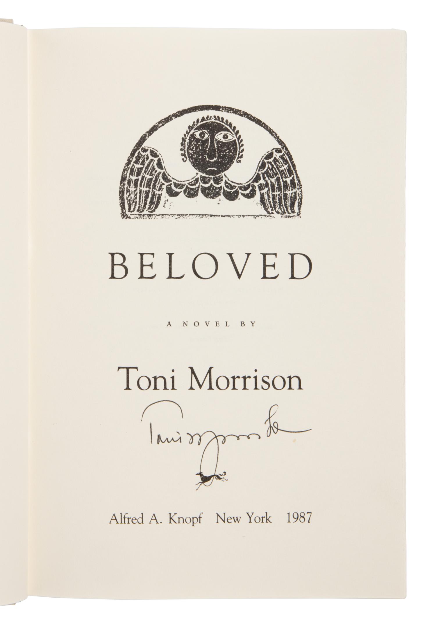 Morrison, Toni (1931-2019). Beloved . New York: Alfred A. Knopf, Inc., 1987.