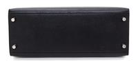An Hermes Noir Epsom Sellier 28cm Kelly Handbag, 11" x 8.5" x 4".