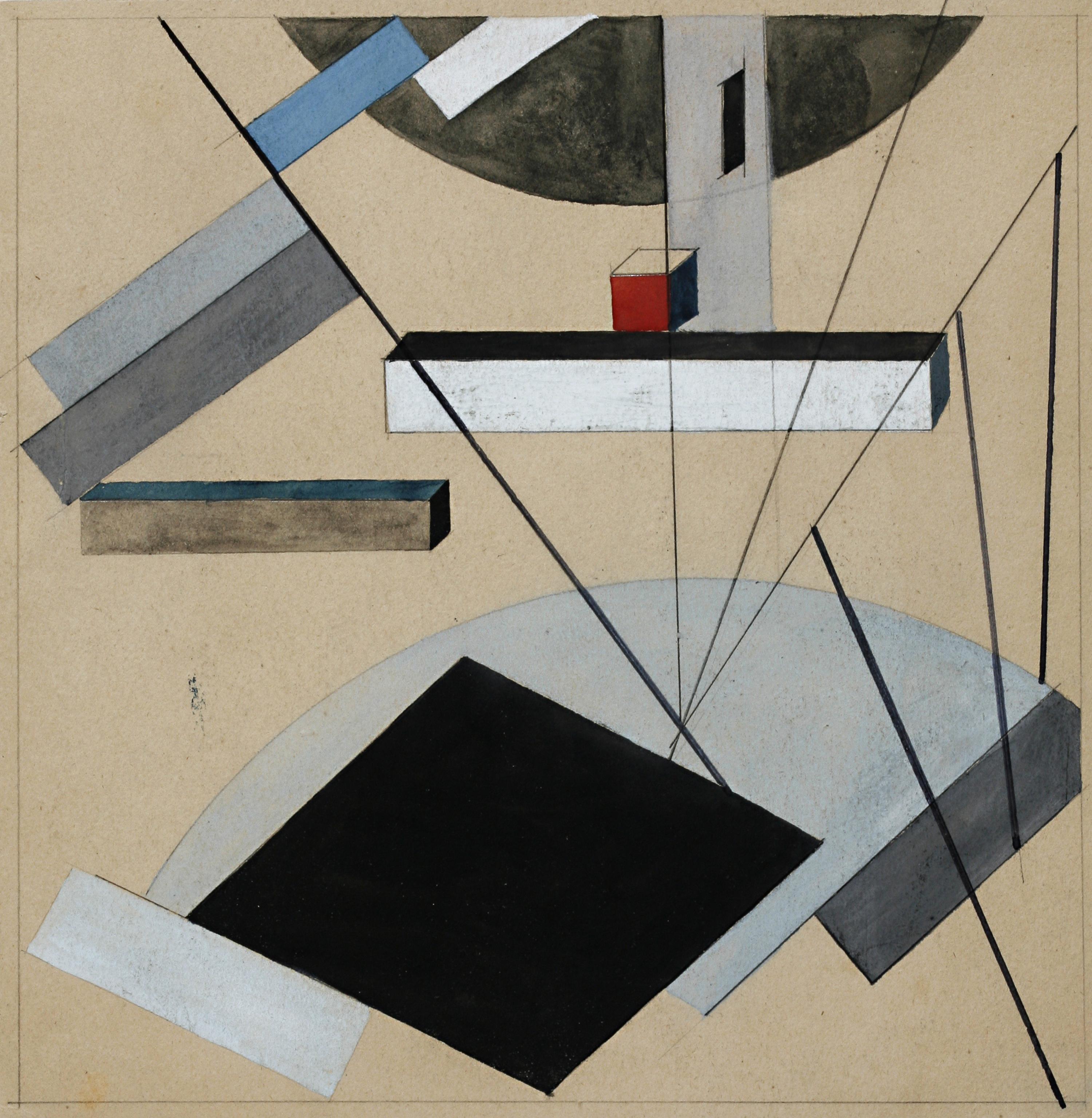 El Lissitzky (Russian, 1890-1941) — Proun (Schizzo) , c. 1922-1923