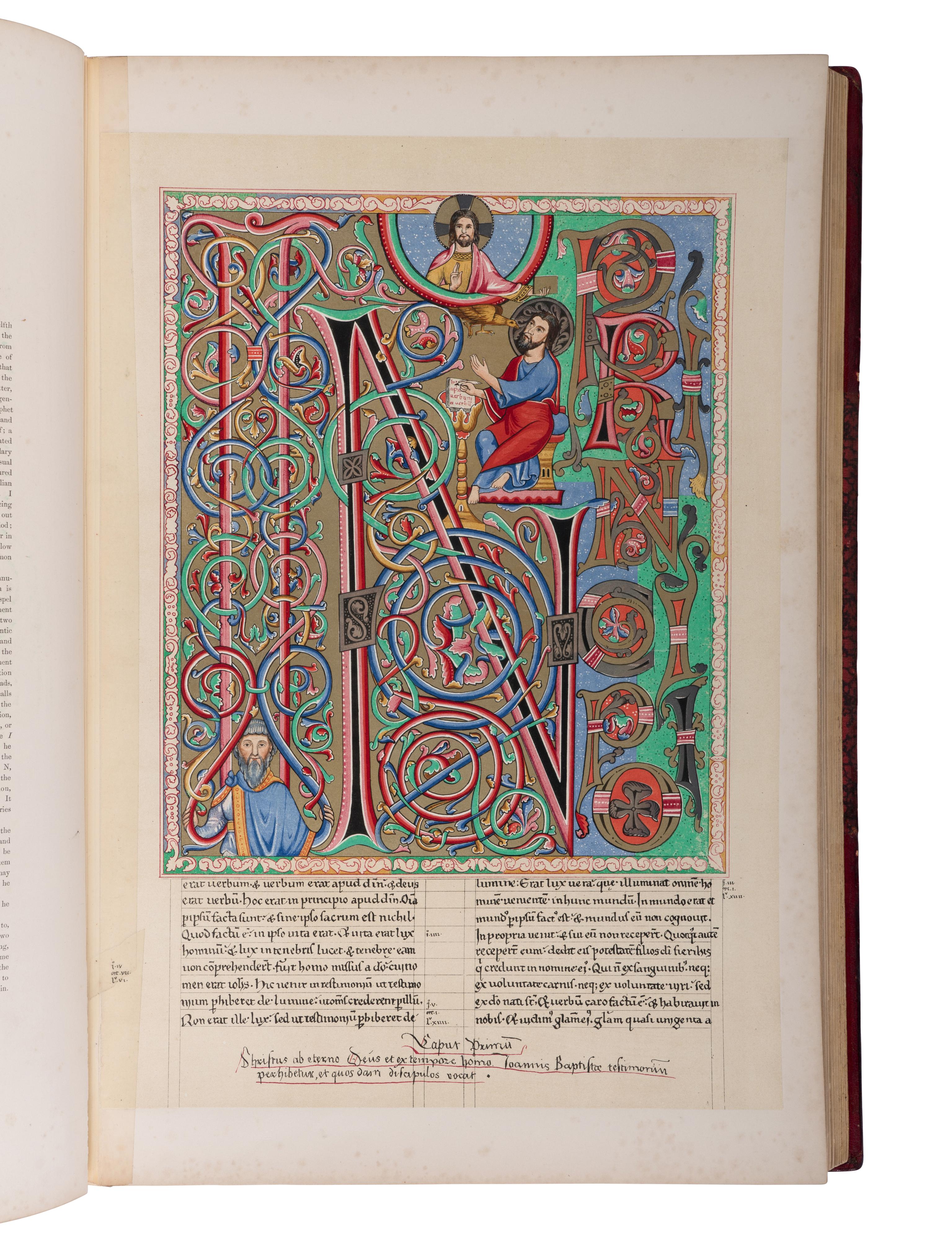 [BINDING]. HUMPHREYS, Henry Noel (1807-1879). The Illuminated Books of the Middle Ages. An Account of the Development and Progress of the Art of Illumination, as a Distinct Branch of Pictorial Ornamentation, from the IVth to the XVIIth Centuries . London: Longman, Brown, Green, and Longmans, 1849.