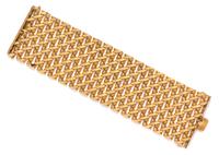 An 18 Karat Yellow Gold Bracelet, Mod Depositato, 59.70 dwts.