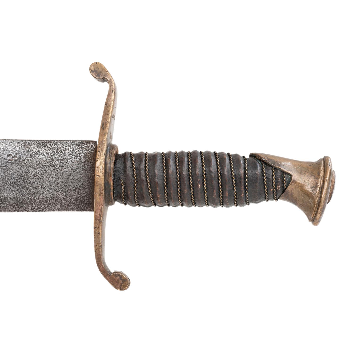 "Memphis" Marked Memphis Novelty Works Style S-Guard Fighting Knife