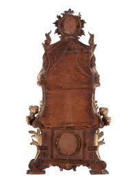 An Italian Rococo Figural Carved Giltwood Mirror