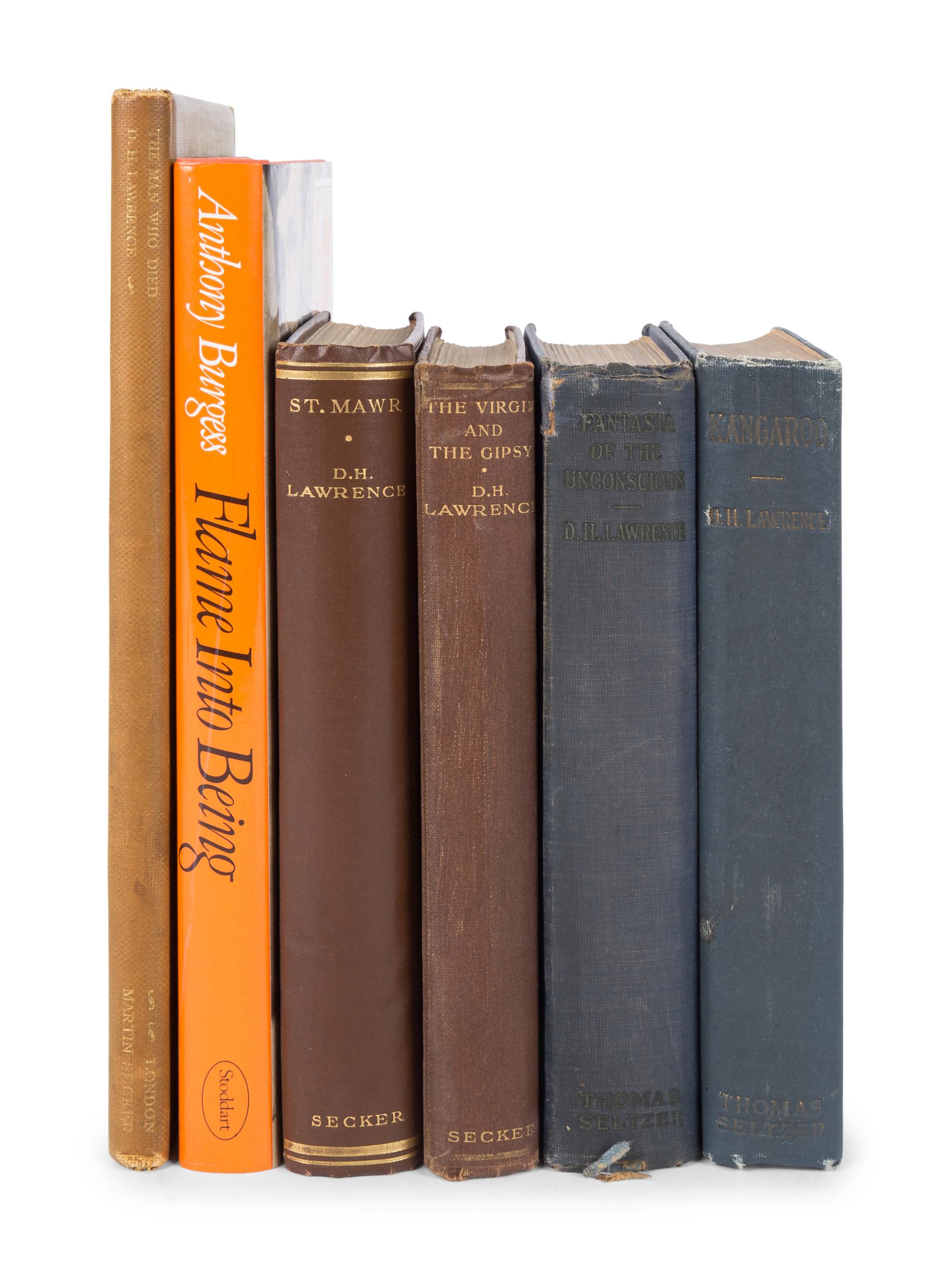 [LITERATURE -- ENGLISH]. A group of 8 works by John Galsworthy and D.H. Lawrence, comprising: