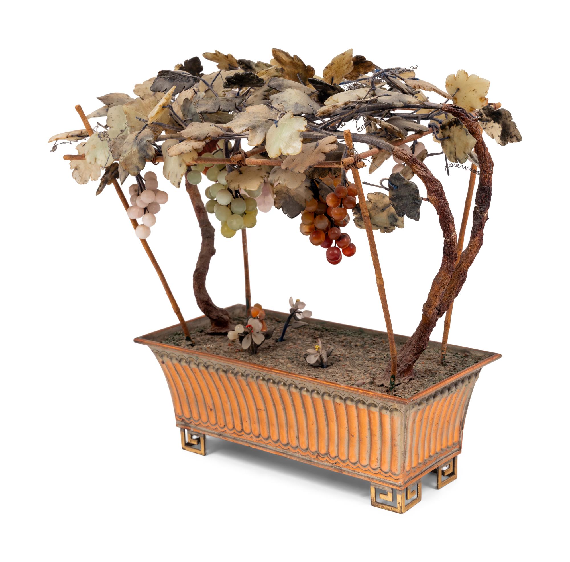 A Chinese Hardstone Model of a Fruit Tree