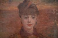 Femme au chapeau rouge