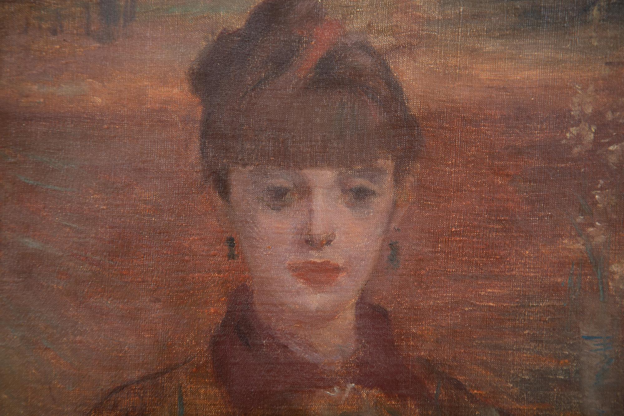 Femme au chapeau rouge