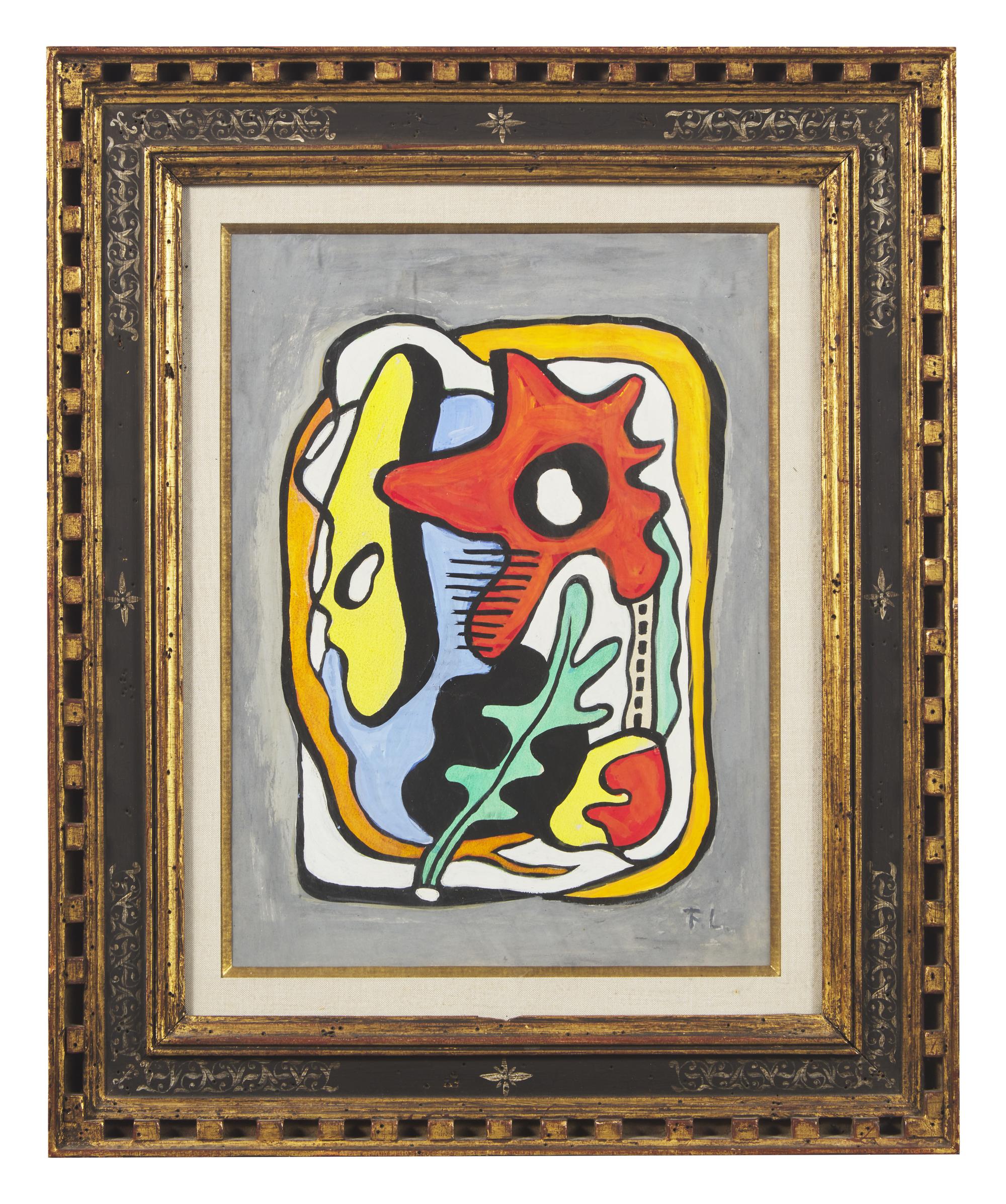 Composition Murale à la Feuille , 1950
