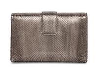 Dior, Metallic Pewter Snakeskin Clutch