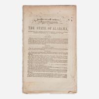 [Americana] [Alabama] Reprint of the Official Constitution of the State of Alabama, as Revised and Amended by the Convention Assembled at Montgomery on the Fifth Day of November, A. D. 1867