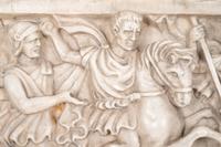 An Italian Marble Relief of a Battle Scene