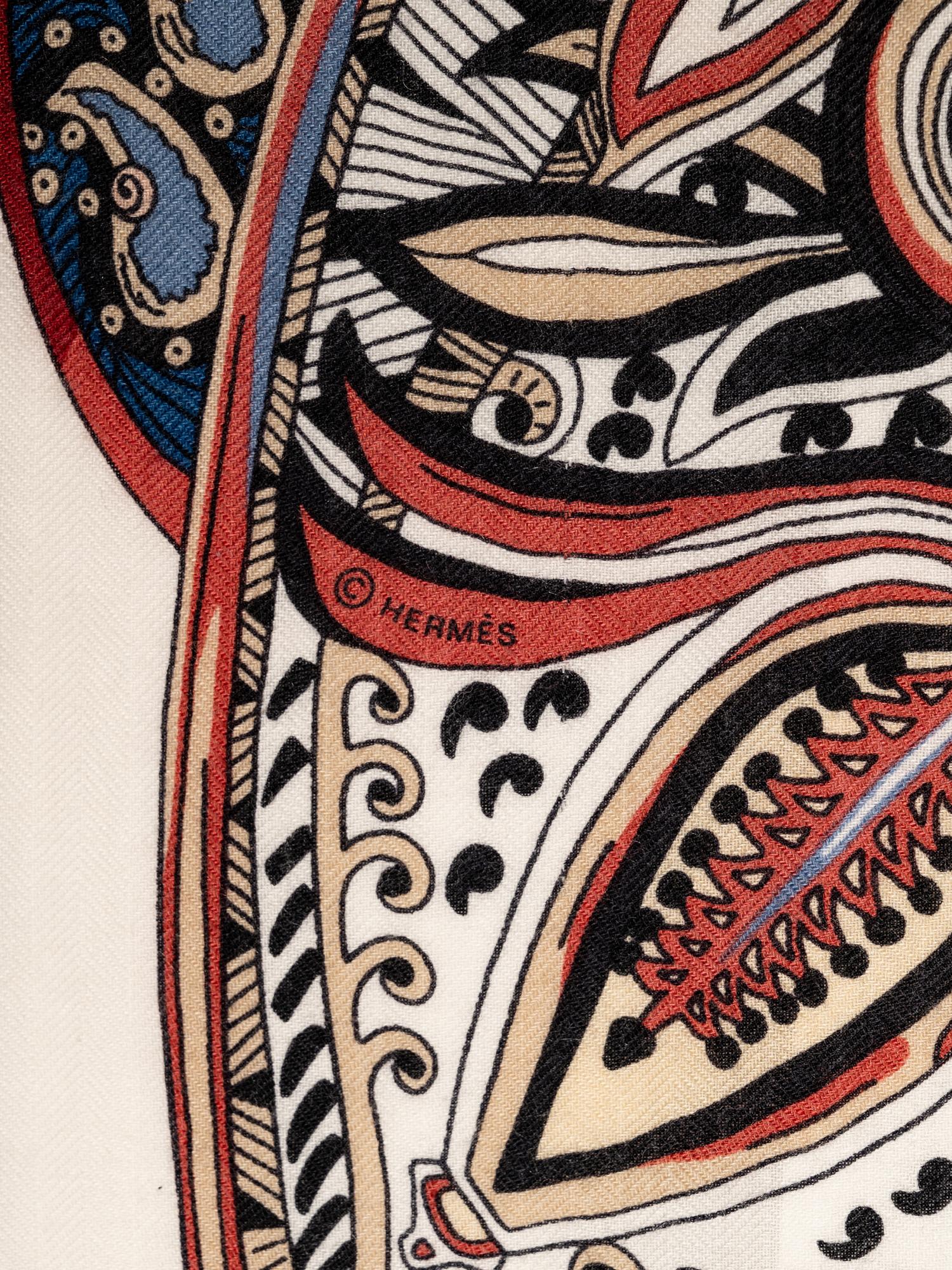 Hermès 140cm Cashmere/Silk Scarf