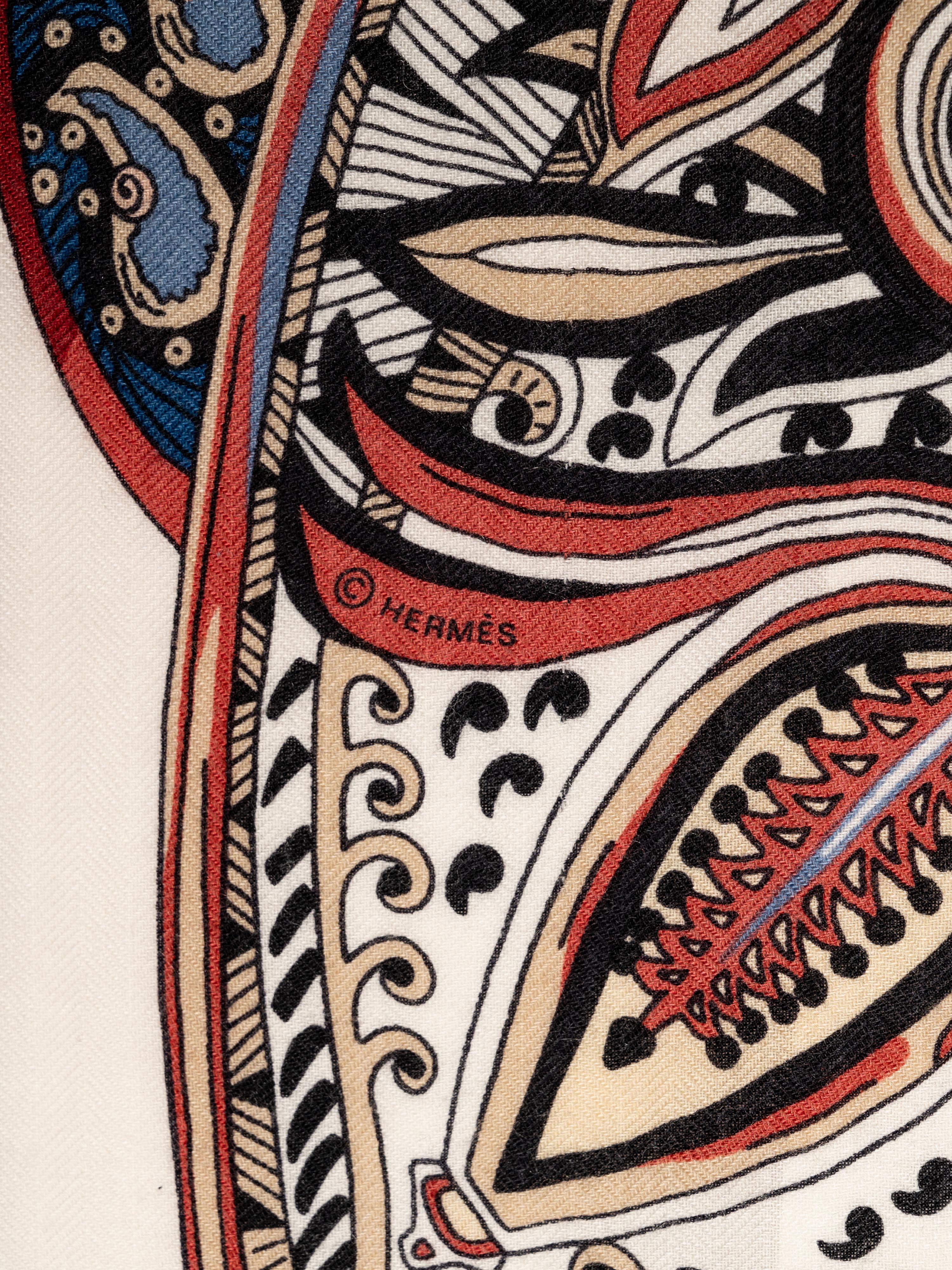 Hermès 140cm Cashmere/Silk Scarf