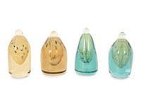 Four Studio Glass Perfume Bottles by Robert William Bartlett