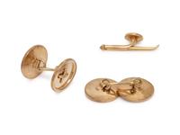 COLLECTION OF YELLOW GOLD MEN'S ACCESSORIES