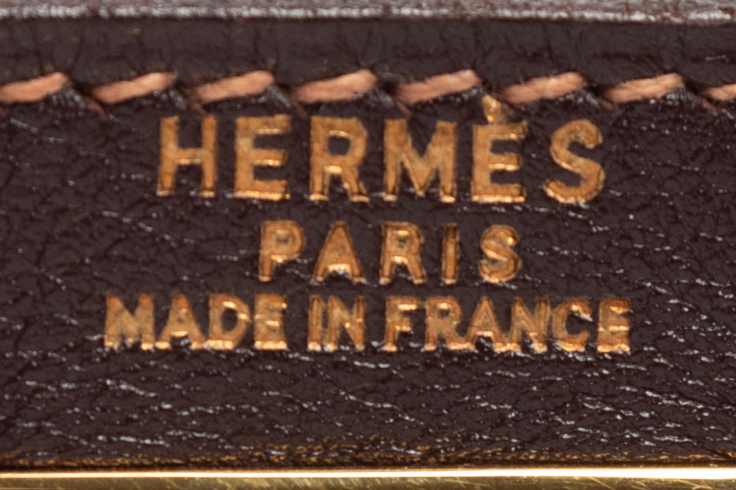Hermès Dark Brown Leather 32cm Kelly Bag, 1998