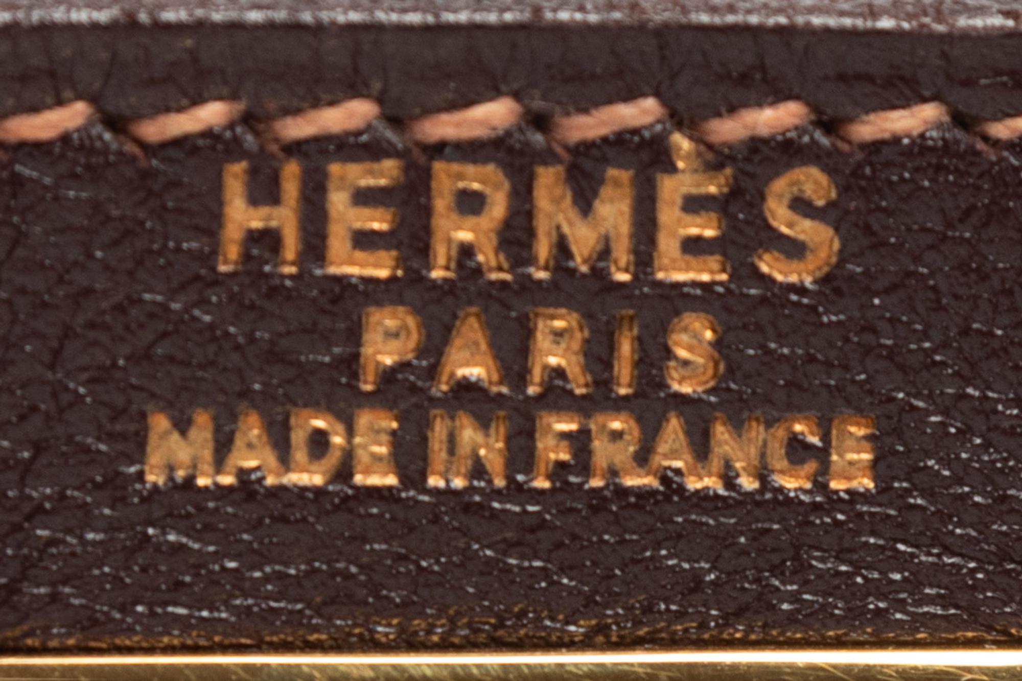 Hermès Dark Brown Leather 32cm Kelly Bag, 1998
