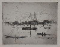 Gustav F. Goetsch, (American, 1877-1969), Rockport Harbor together with Little Harbor, 1940
